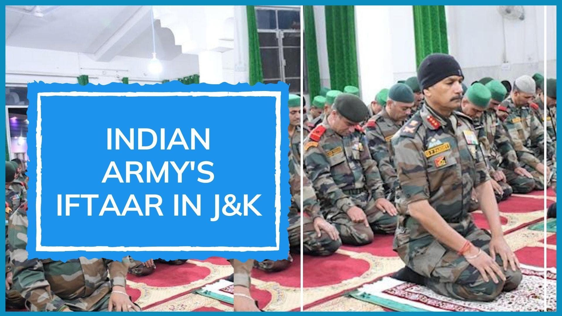 Indian Army's iftaar event in Kashmir's Srinagar: top officers participate. See pics