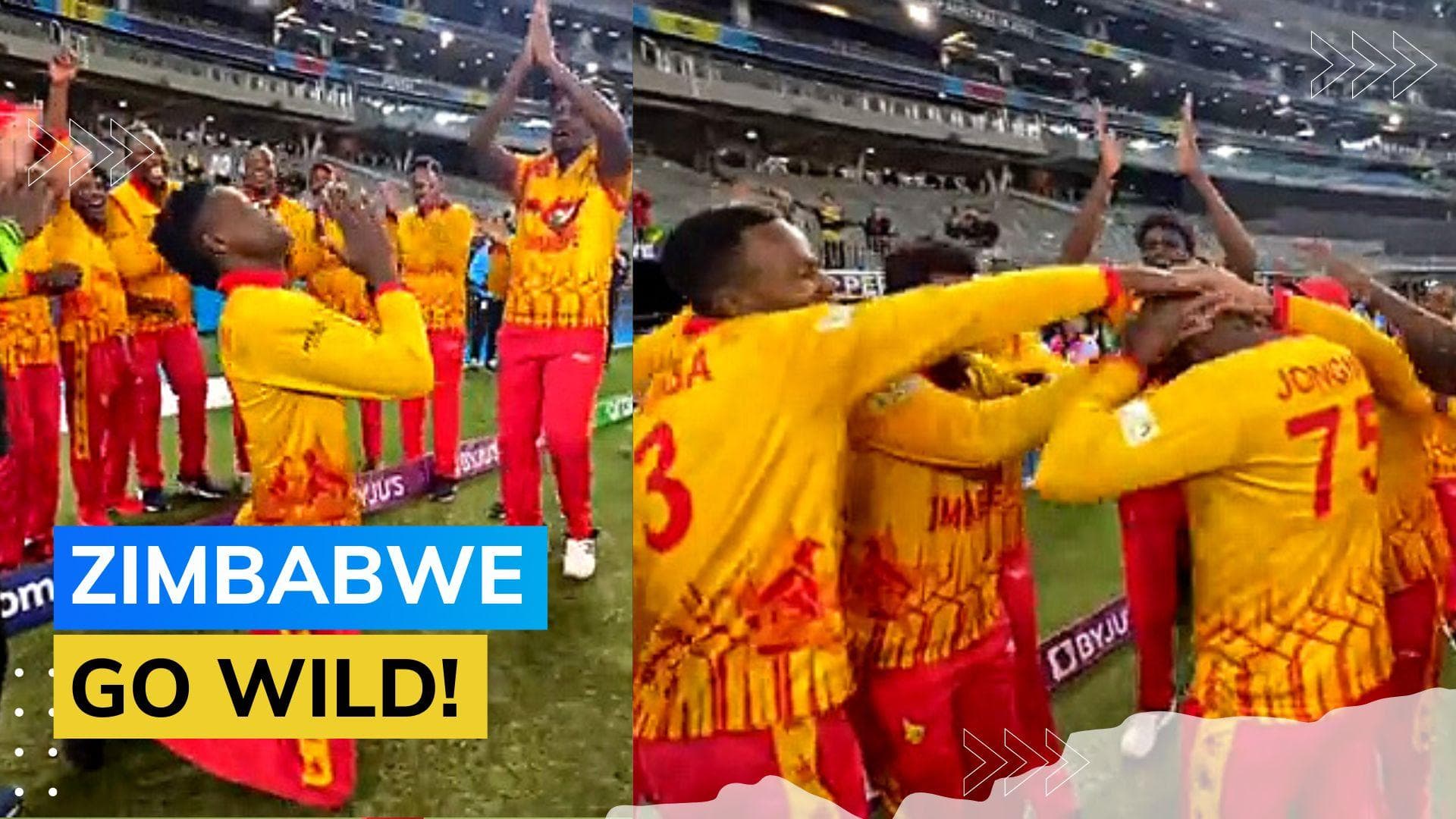 T20 World Cup 2022 ZIM vs PAK: Watch as Zimbabwe celebrate epic win vs Pakistan