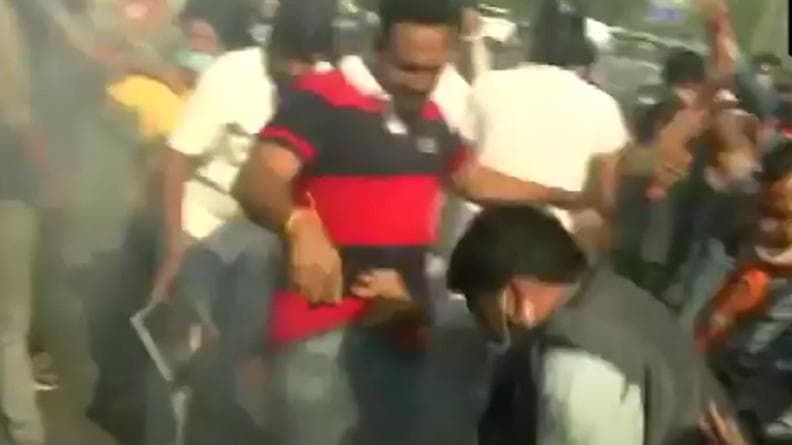 किसान बिल को लेकर भिड़े कांग्रेस- बीजेपी कार्यकर्ता