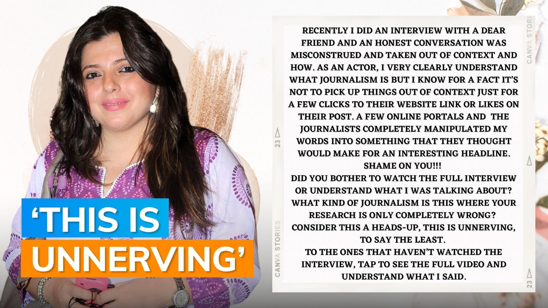 Delnaaz Irani slams media portals for calling her ‘berozgaar’, says ‘shame on you’ 