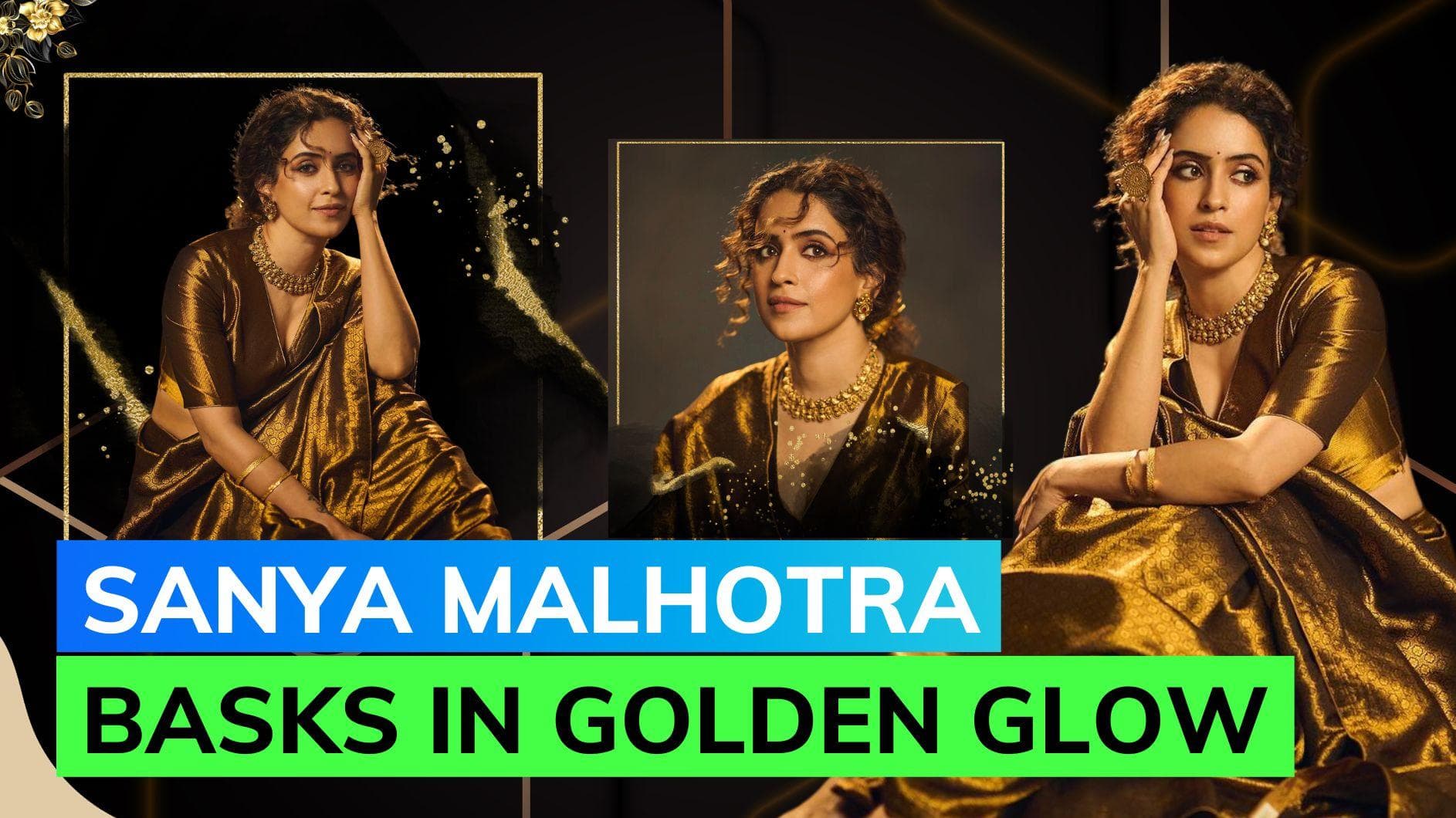 Sanya Malhotra sets fashion goals in this ethereal saree from Raw Mango