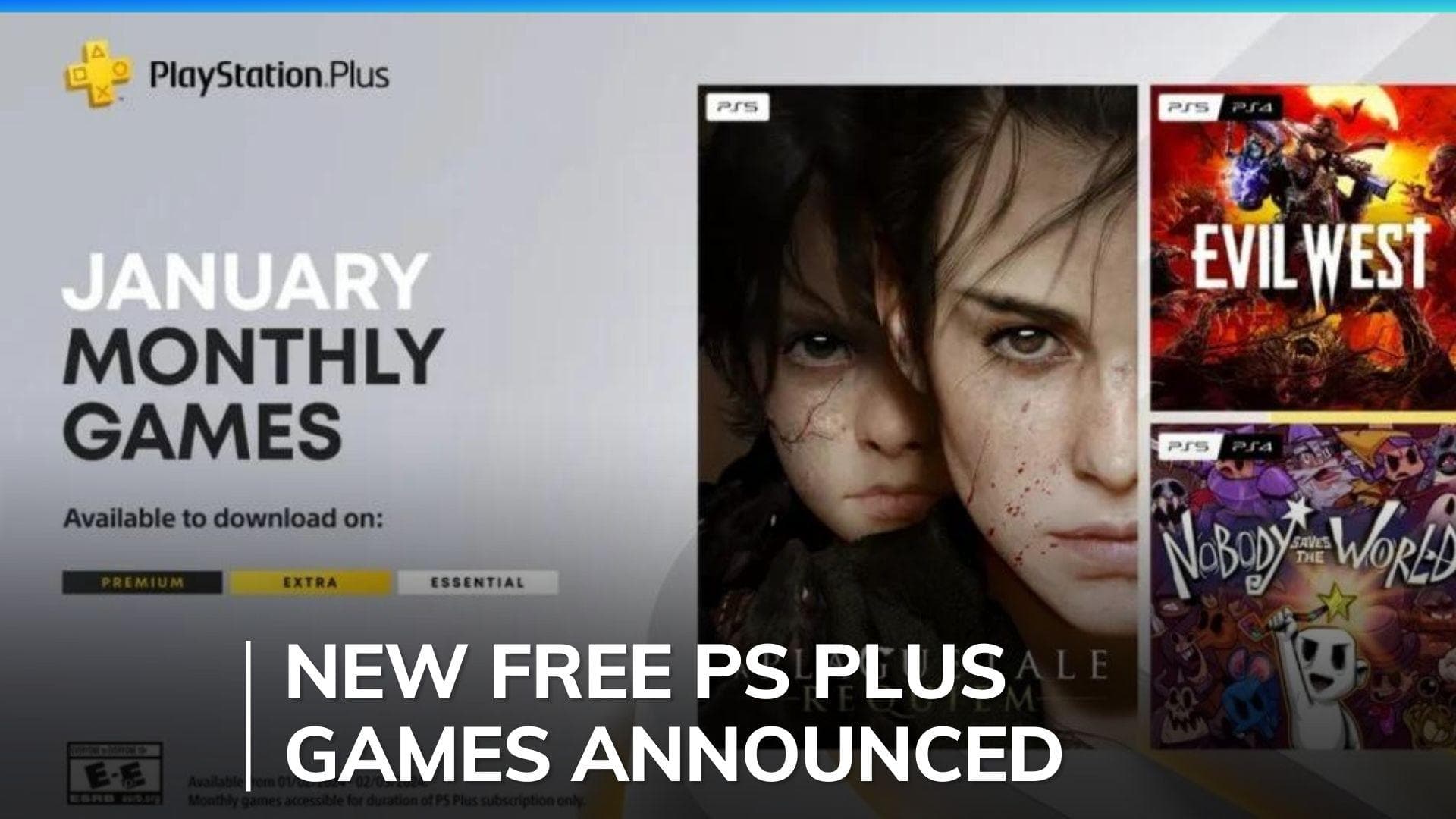 PlayStation Plus free games for January 2024 revealed: A Plague Tale, Evil West, and more