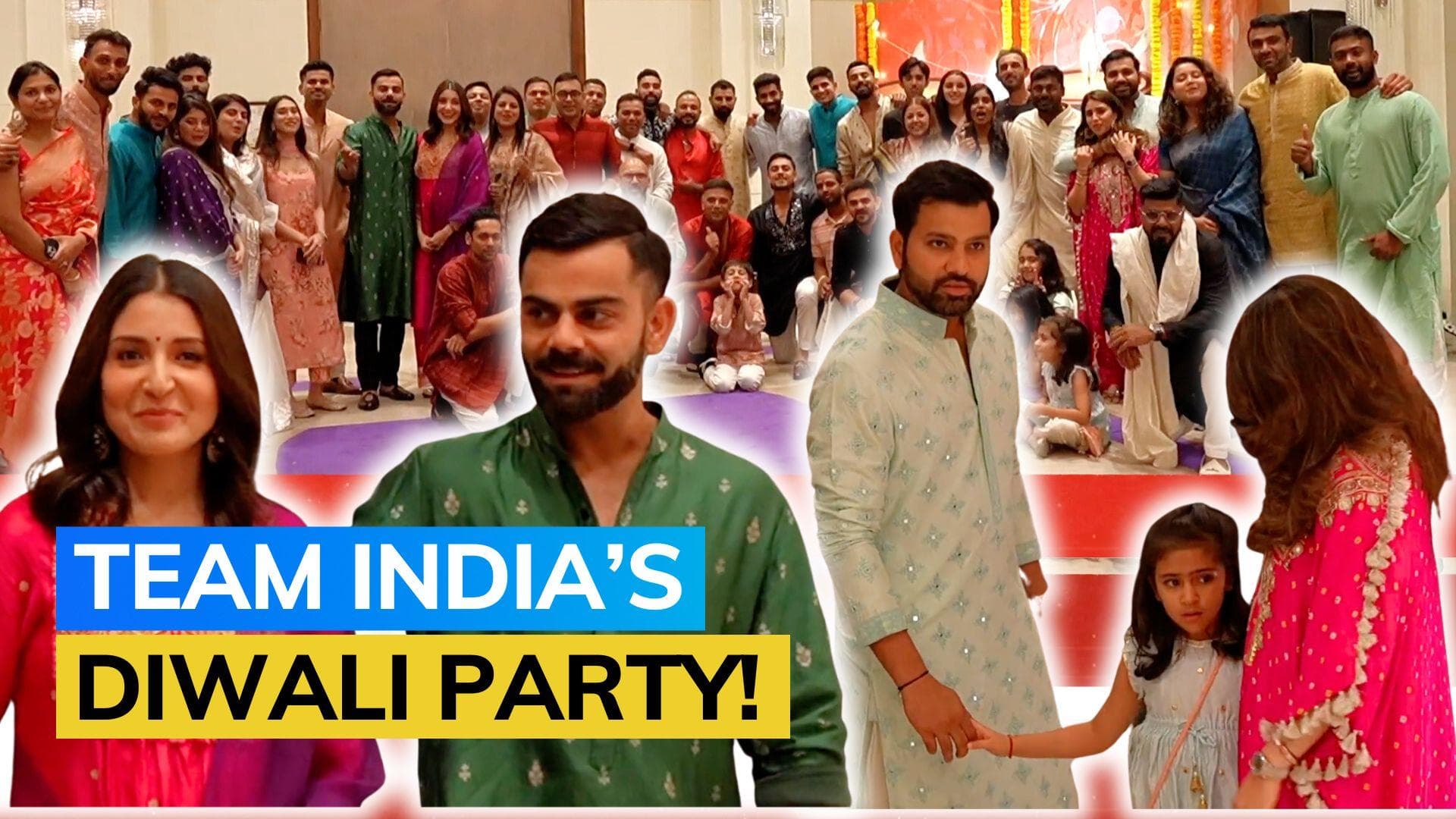 Watch! Team India celebrate Diwali ahead of IND vs NED Cricket World Cup match