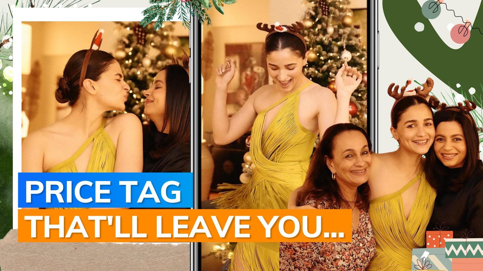 Alia Bhatt's stunning fringe dress demands extra attention this festive season! Know how much it costs 