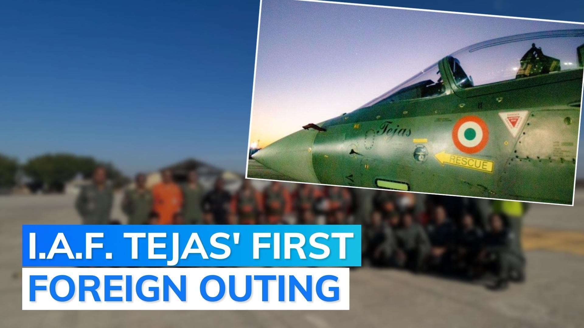 First time ever: made-in-India LCA Tejas fighter jet deployed abroad by IAF; part of Desert Flag exercise