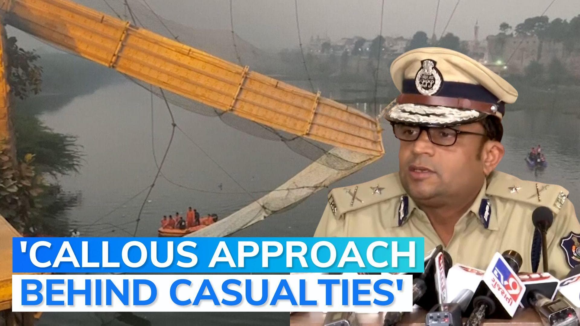 Morbi bridge tragedy | 9 people detained, FIR against maintenance agencies: police 