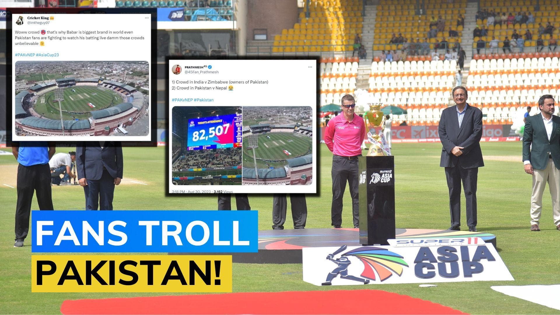 Asia Cup returns to Pakistan after 15 years in almost empty stadium in Multan