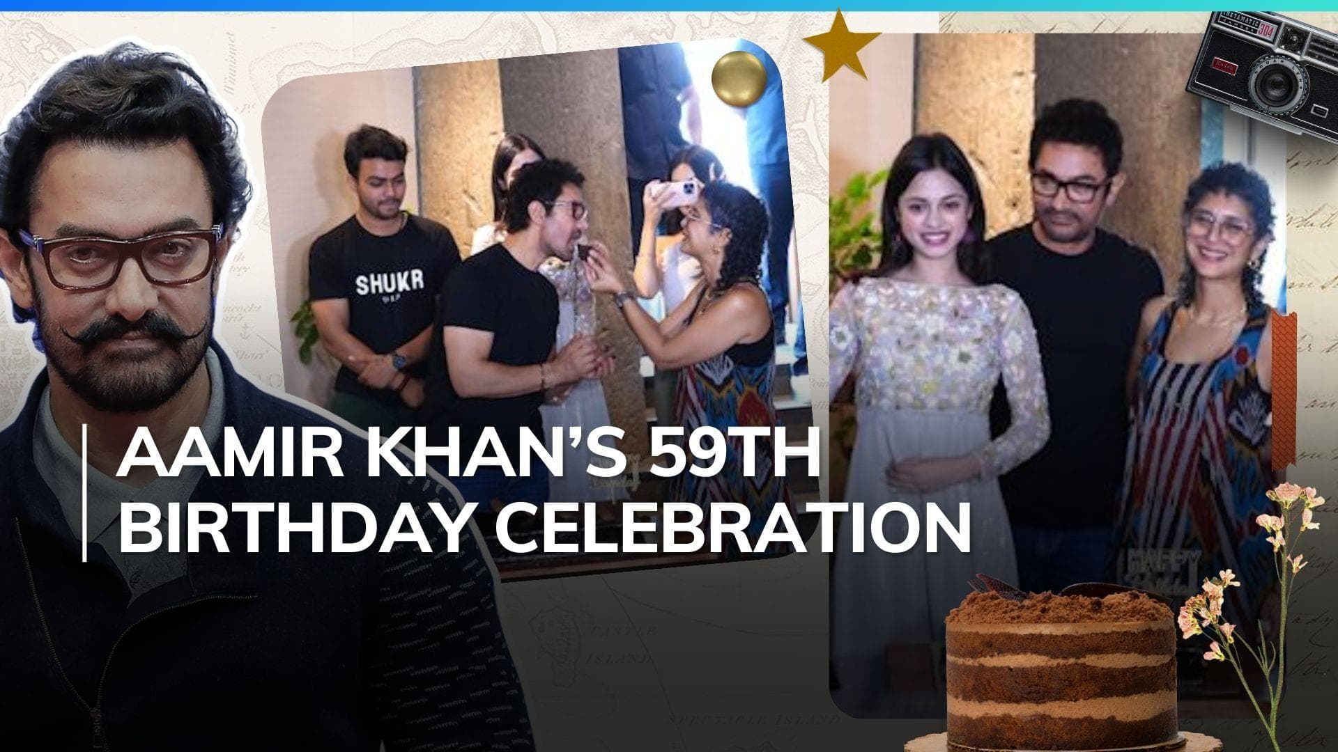 Watch: Aamir Khan celebrates birthday with ex-wife Kiran Rao and ‘Laapataa Ladies’ cast