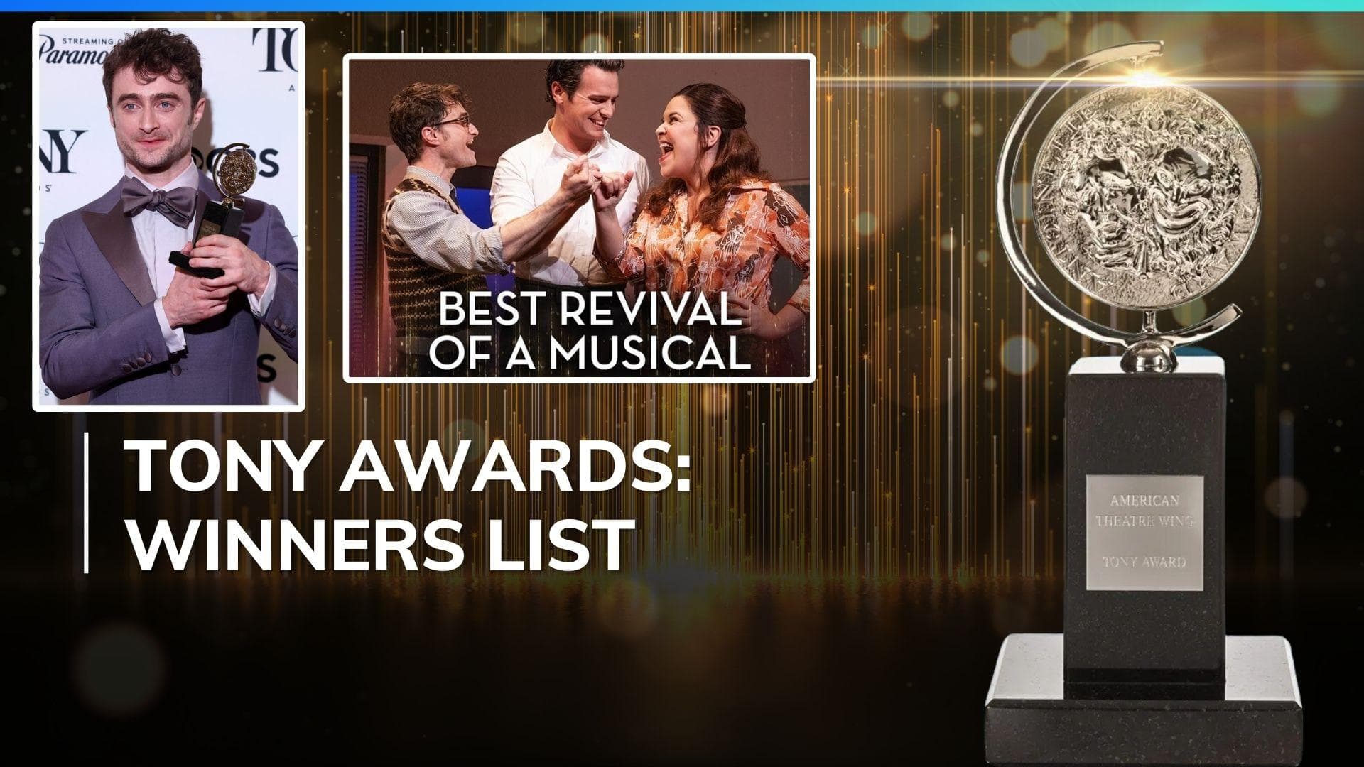 2024 Tony Awards: ‘Merrily We Roll Along’ and ‘Stereophonic’ triumph; a look at the big winners