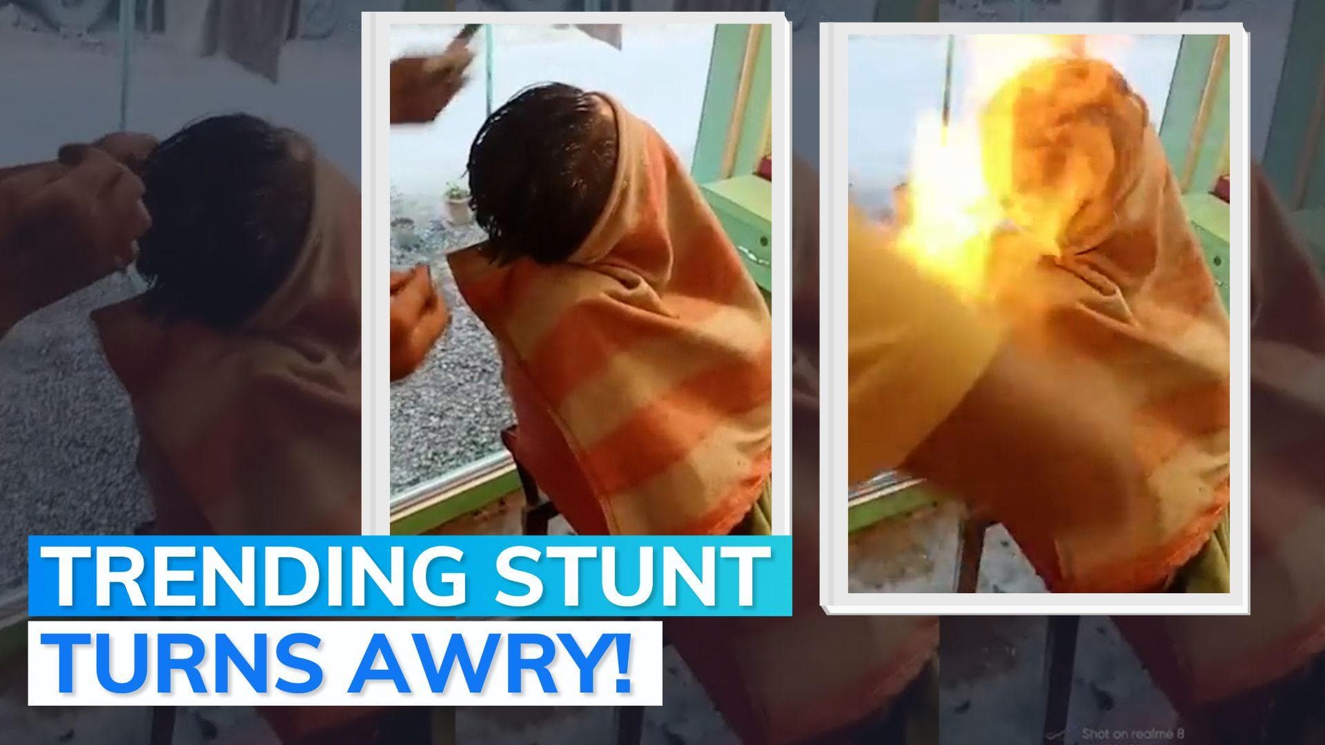 Video: 'fire haircut' goes wrong in Gujarat, youth suffers burn injuries