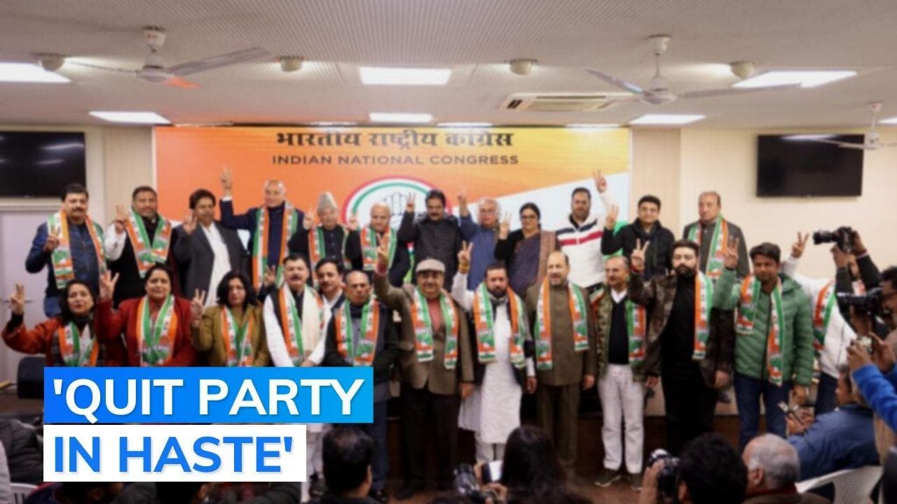 Before Bharat Jodo Yatra in Jammu and Kashmir, Ghulam Nabi Azad loyalists rejoin Congress 