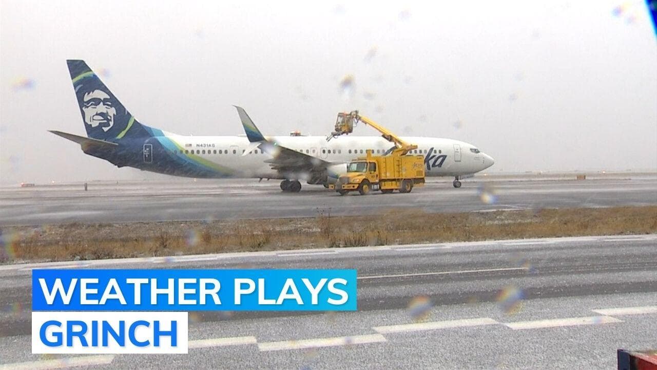 Winter storm throws a wet blanket over US holiday season