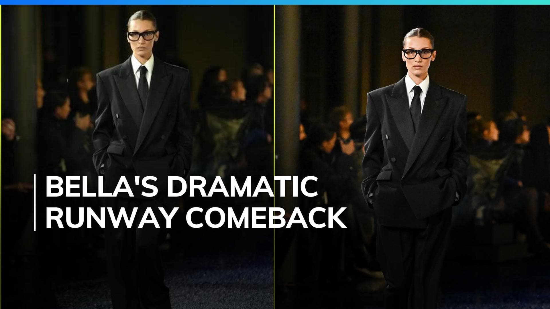 Bella Hadid returns to the runway, leaves audience gasping with her professional look