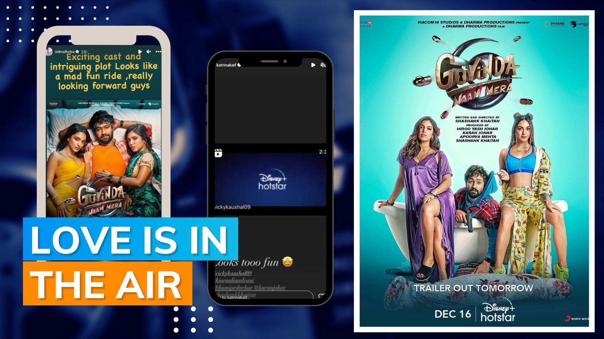 ‘Govinda Naam Mera’: Katrina Kaif, Sidharth Malhotra praise trailer of Vicky Kaushal-Kiara Advani starrer