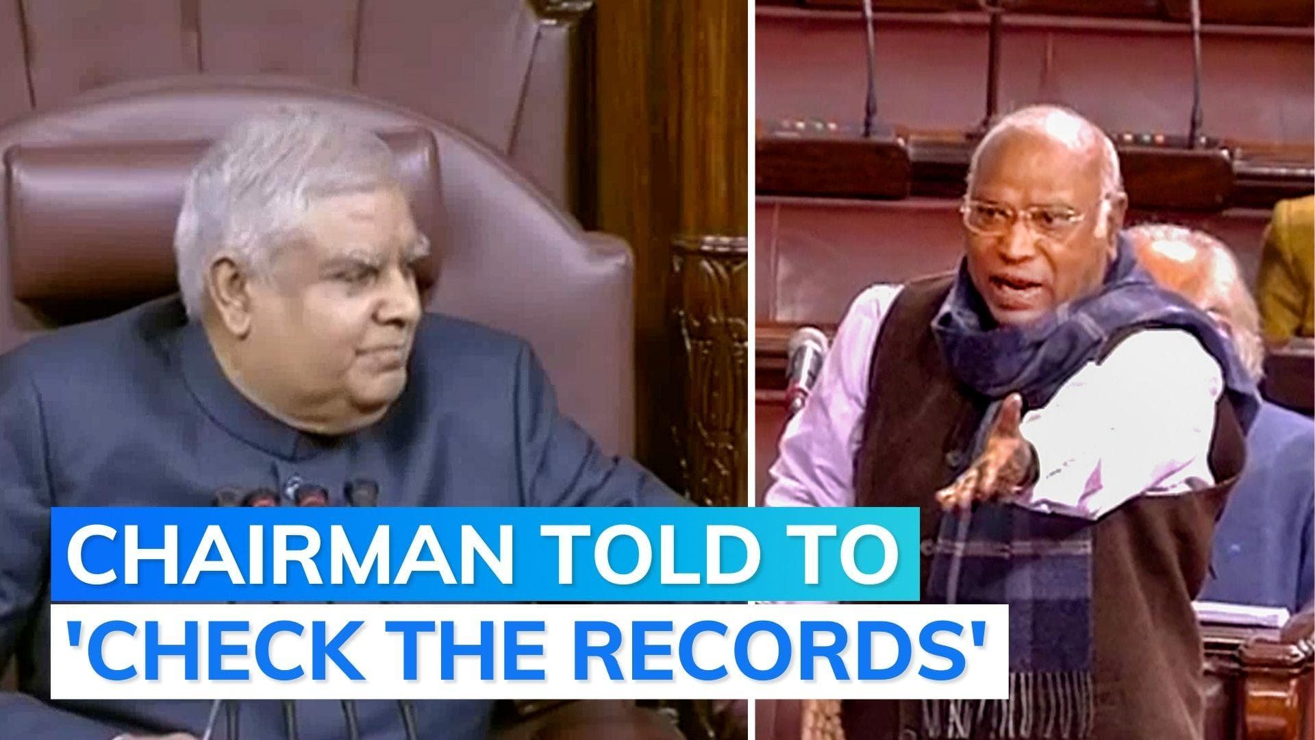 'Vajpayee said this', 'chief whip from Harvard': Kharge vs Rajya Sabha chairman over expunged remarks