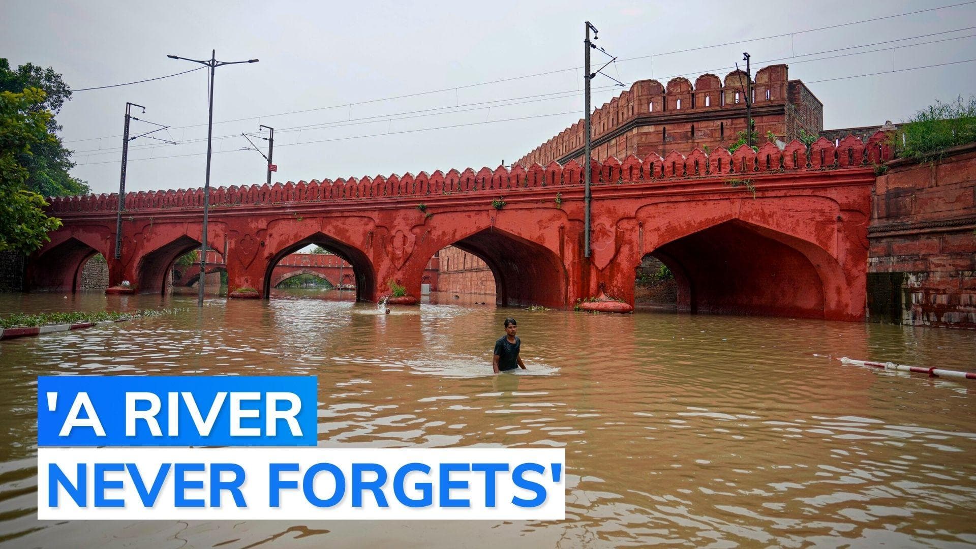 Delhi floods: old Yamuna illustrations viral, netizens say river reclaiming land