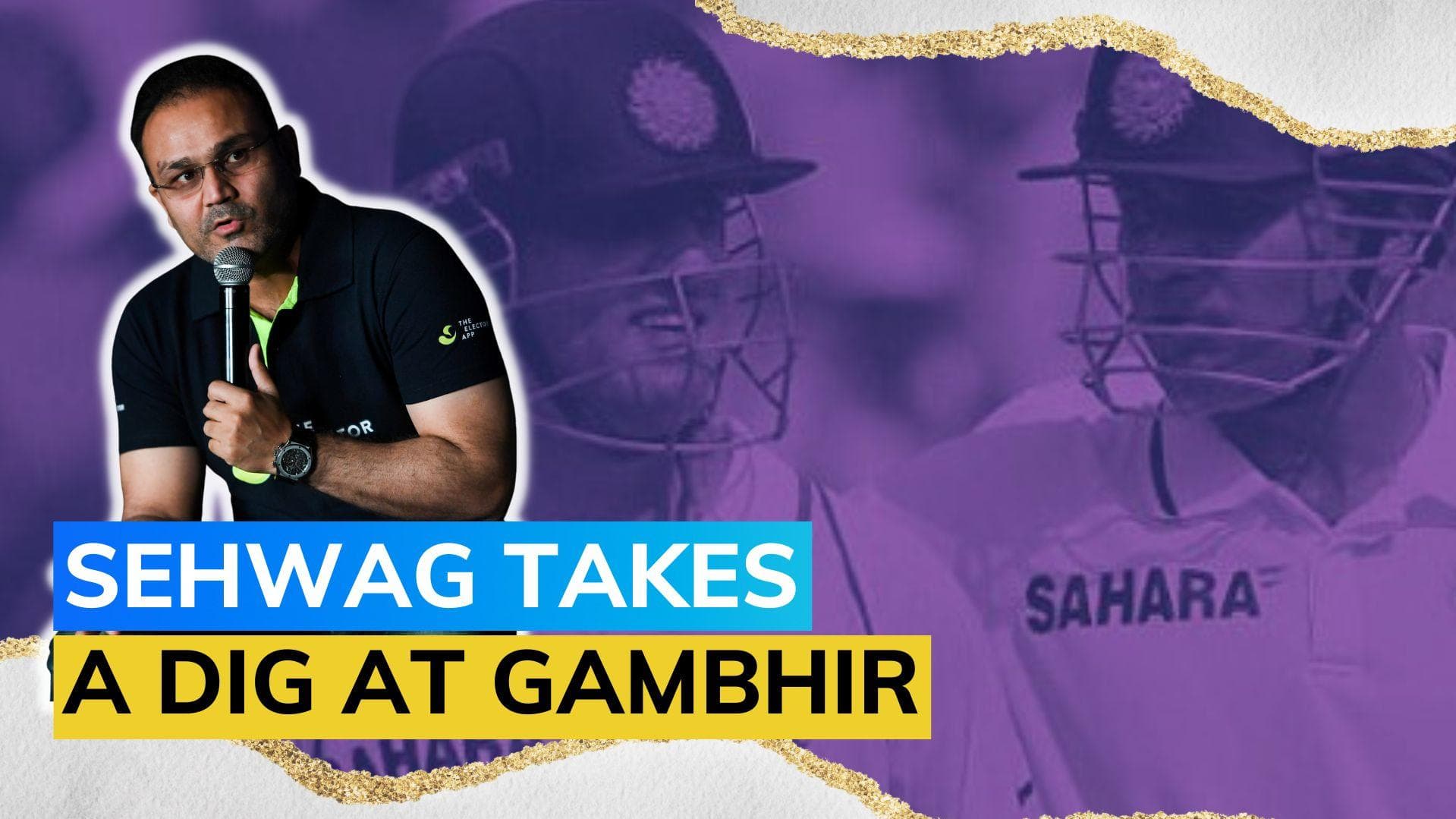 Virender Sehwag takes a dig at Gautam Gambhir, the politician