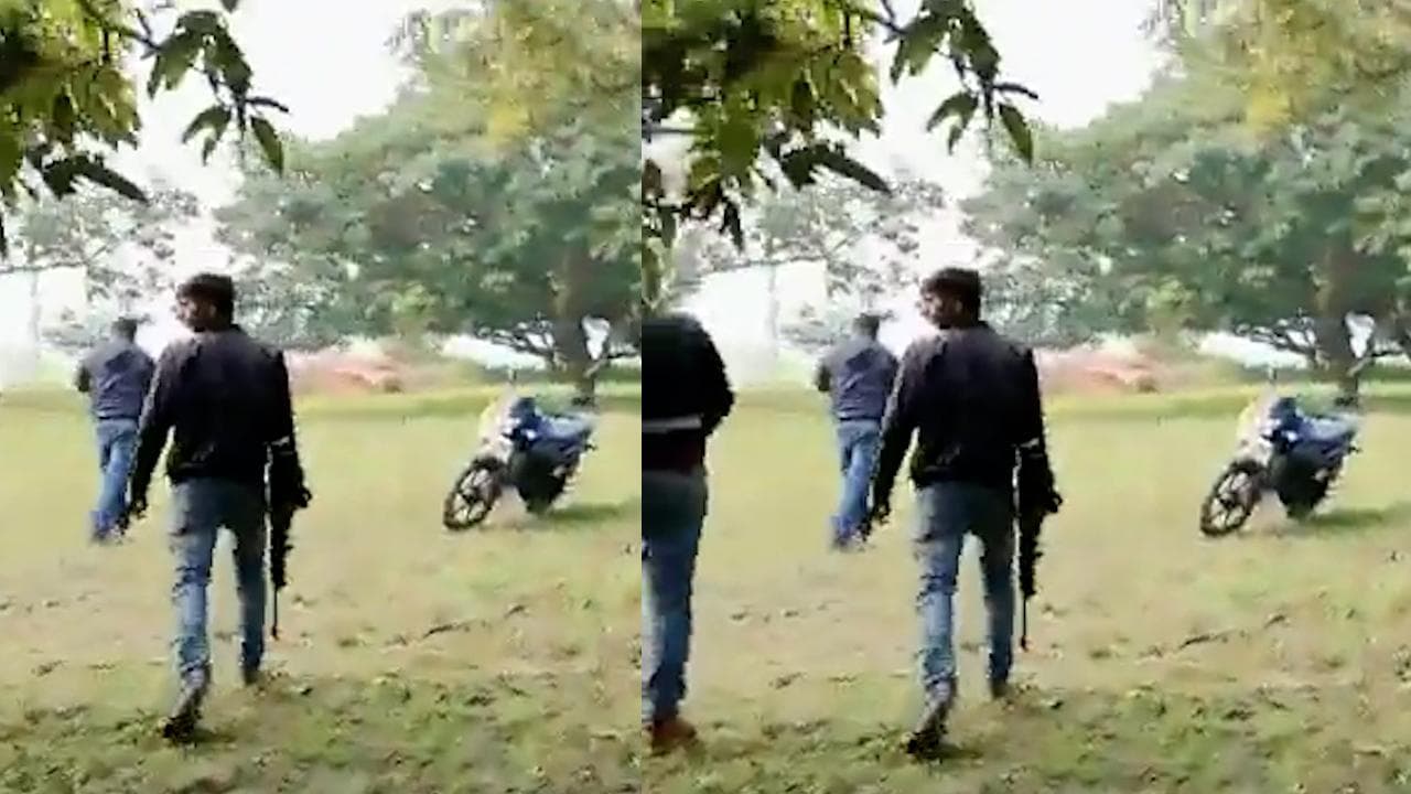 On camera: Bihar minister's son thrashed as he opens fire in air to chase away kids