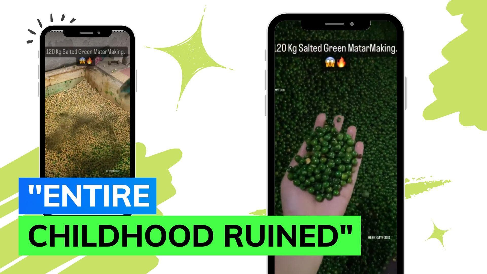 Viral video shows how salted green peas is made; netizens react saying 'sab dhokha hai'