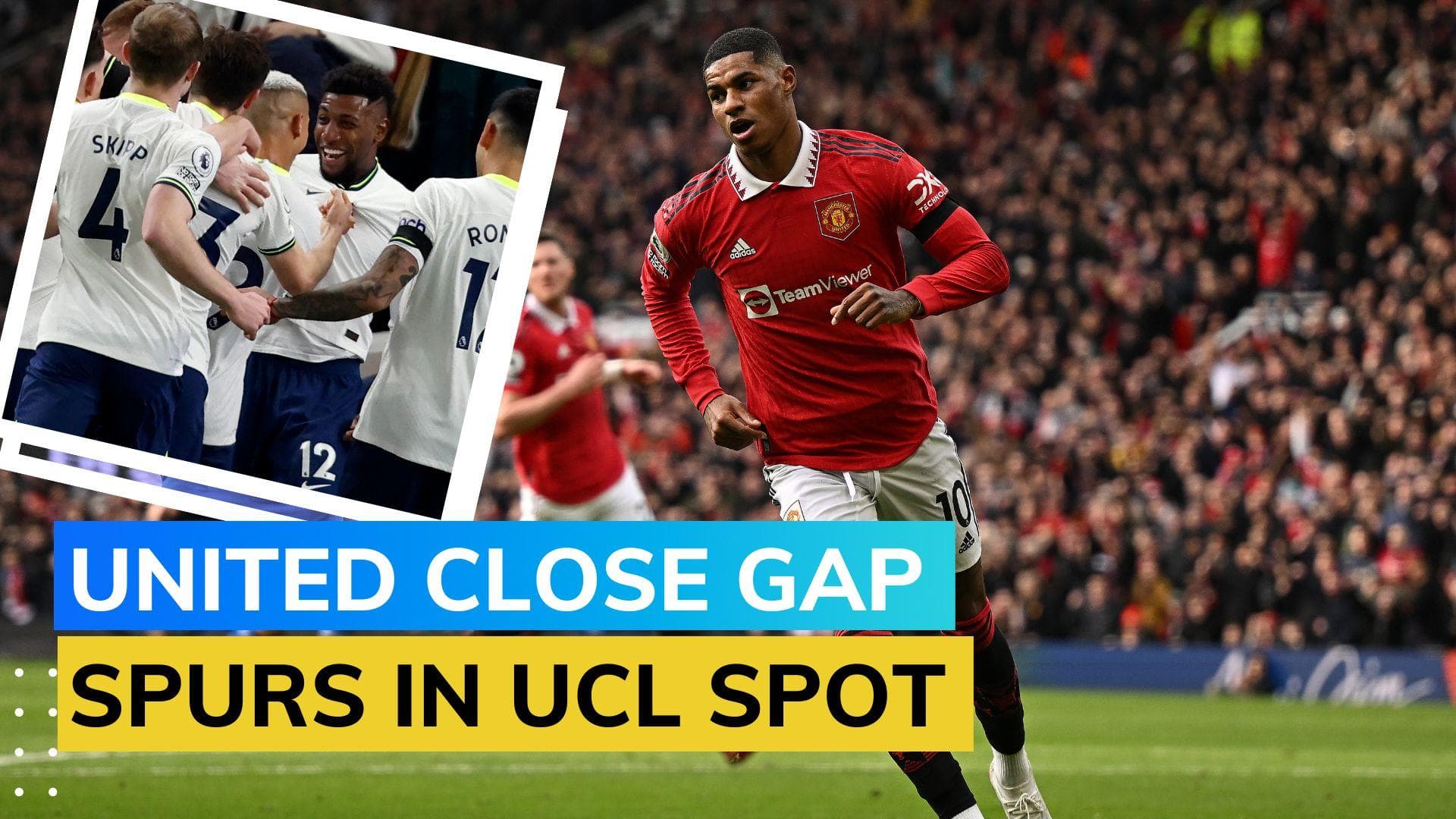 Premier League: Man Utd thrash Leicester 3-0; Tottenham enter top 4 after win against West Ham