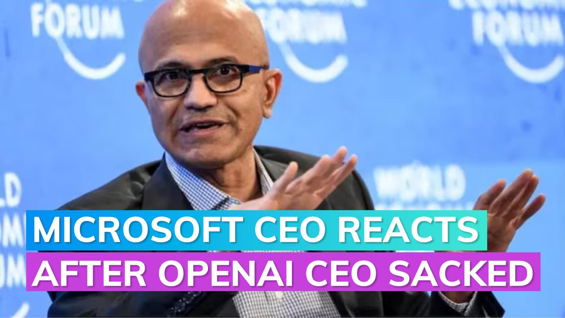 Microsoft CEO reacts after Sam Altman removed; reaffirms commitment to OpenAI