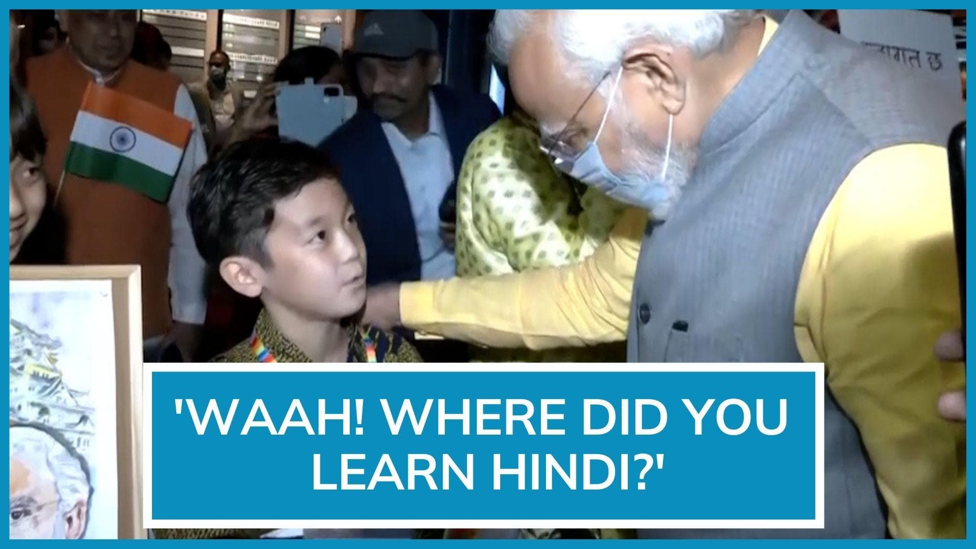 Watch: Boy stuns PM Narendra Modi with Hindi skills in Japan
