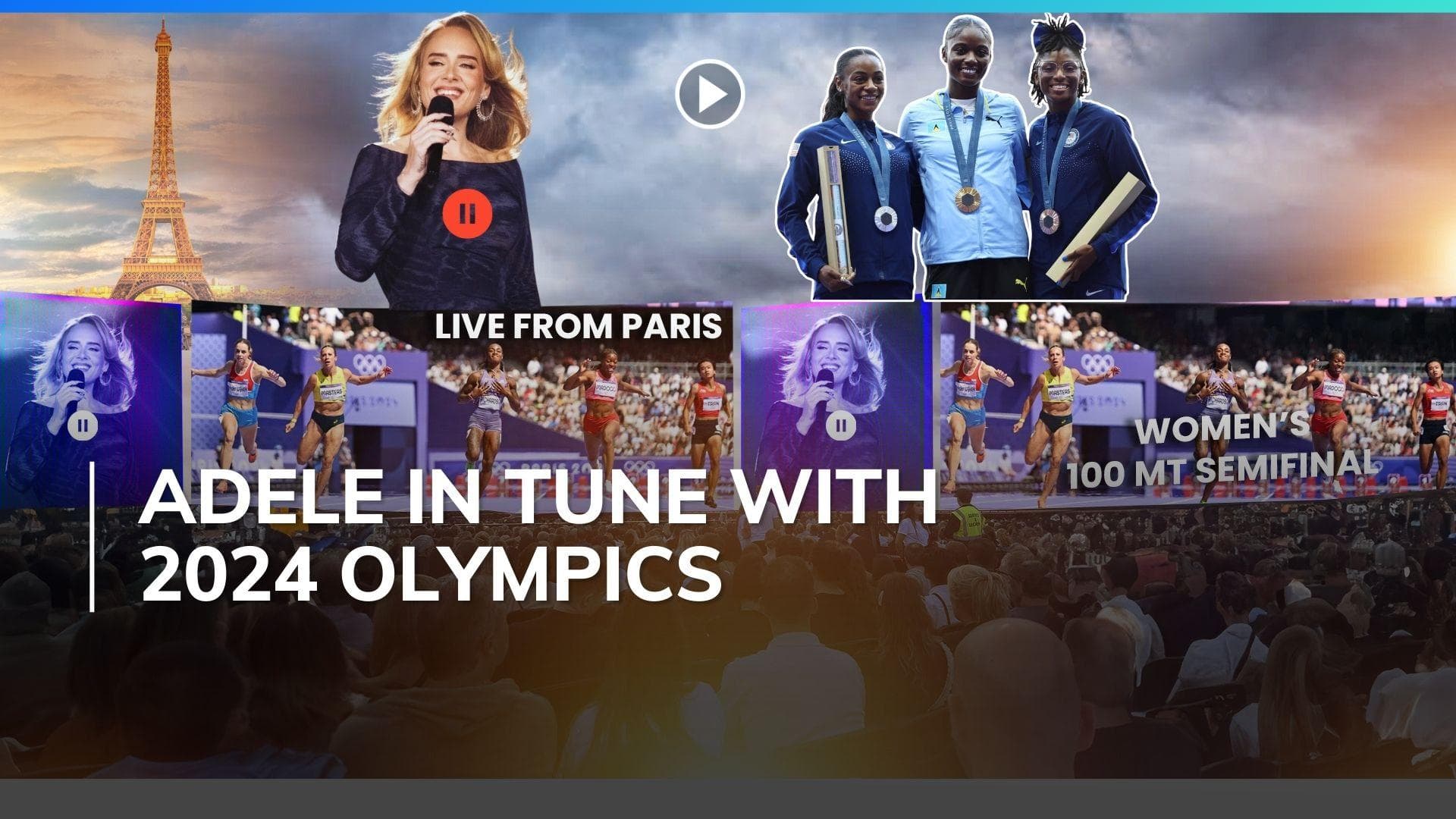 Adele pauses Munich concert to air Olympic Women’s 100m Final with Sha’carri Richardson | Watch 