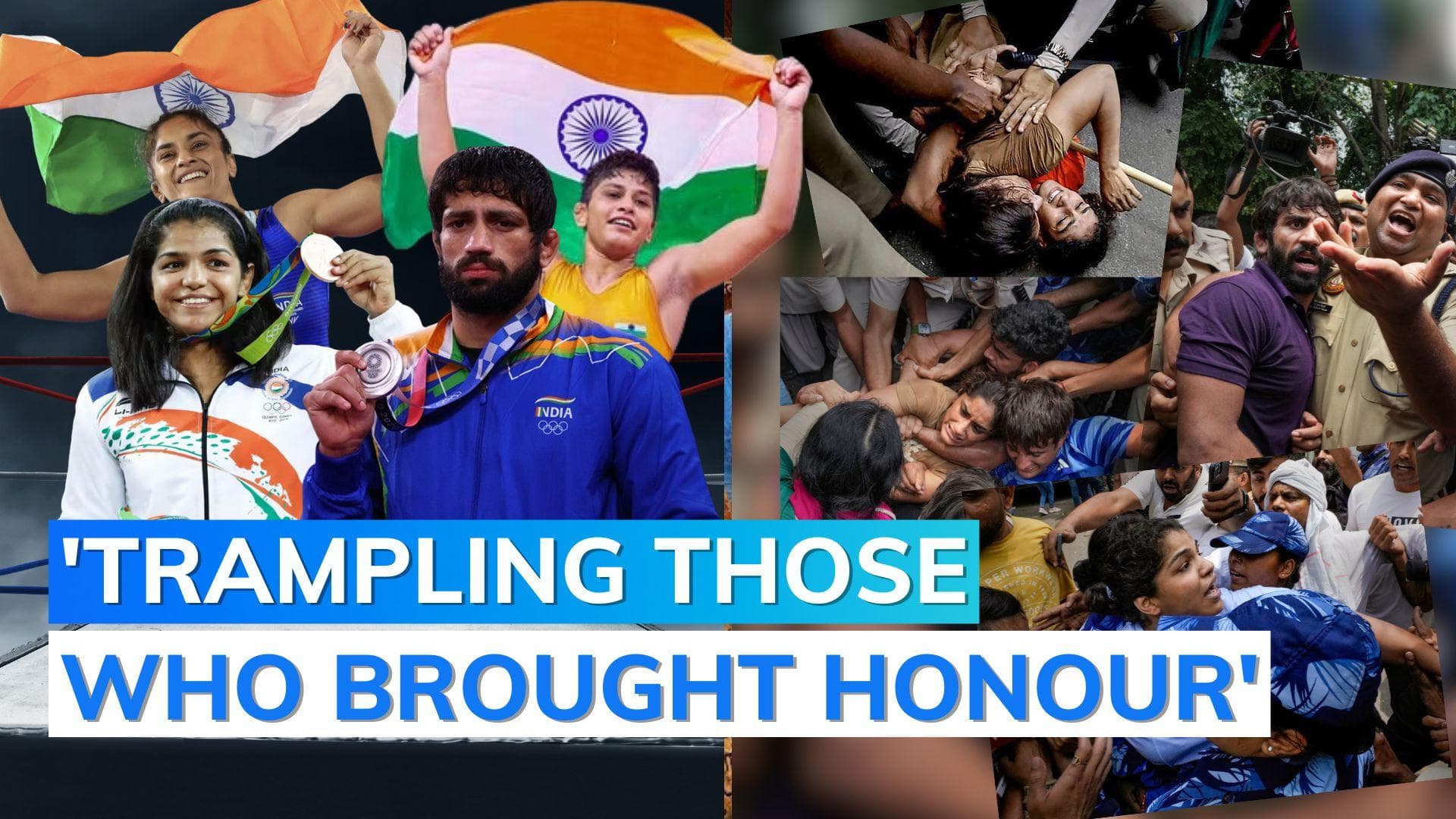 Wrestlers detained by Delhi Police: Mamata Banerjee, Priyanka Gandhi condemn action