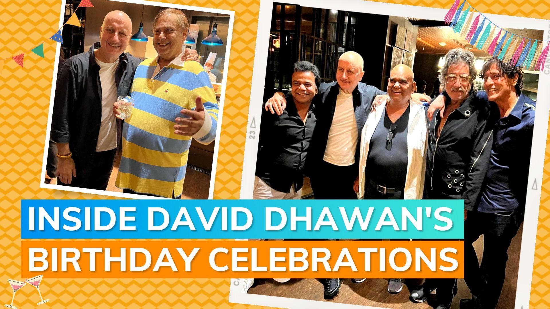 Anupam Kher, Chunky Panday, Shakti Kapoor and others come together to celebrate David Dhawan's birthday