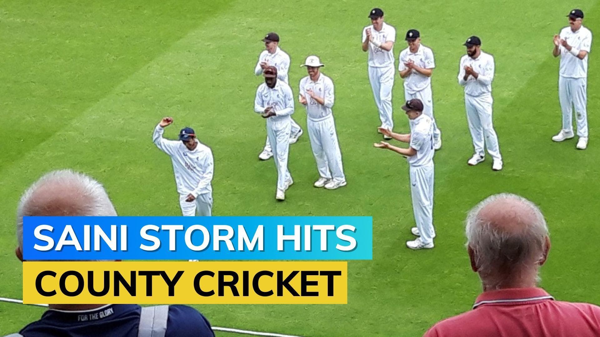 Watch! Navdeep Saini wreaks havoc with a 5-wicket haul for Kent on County debut