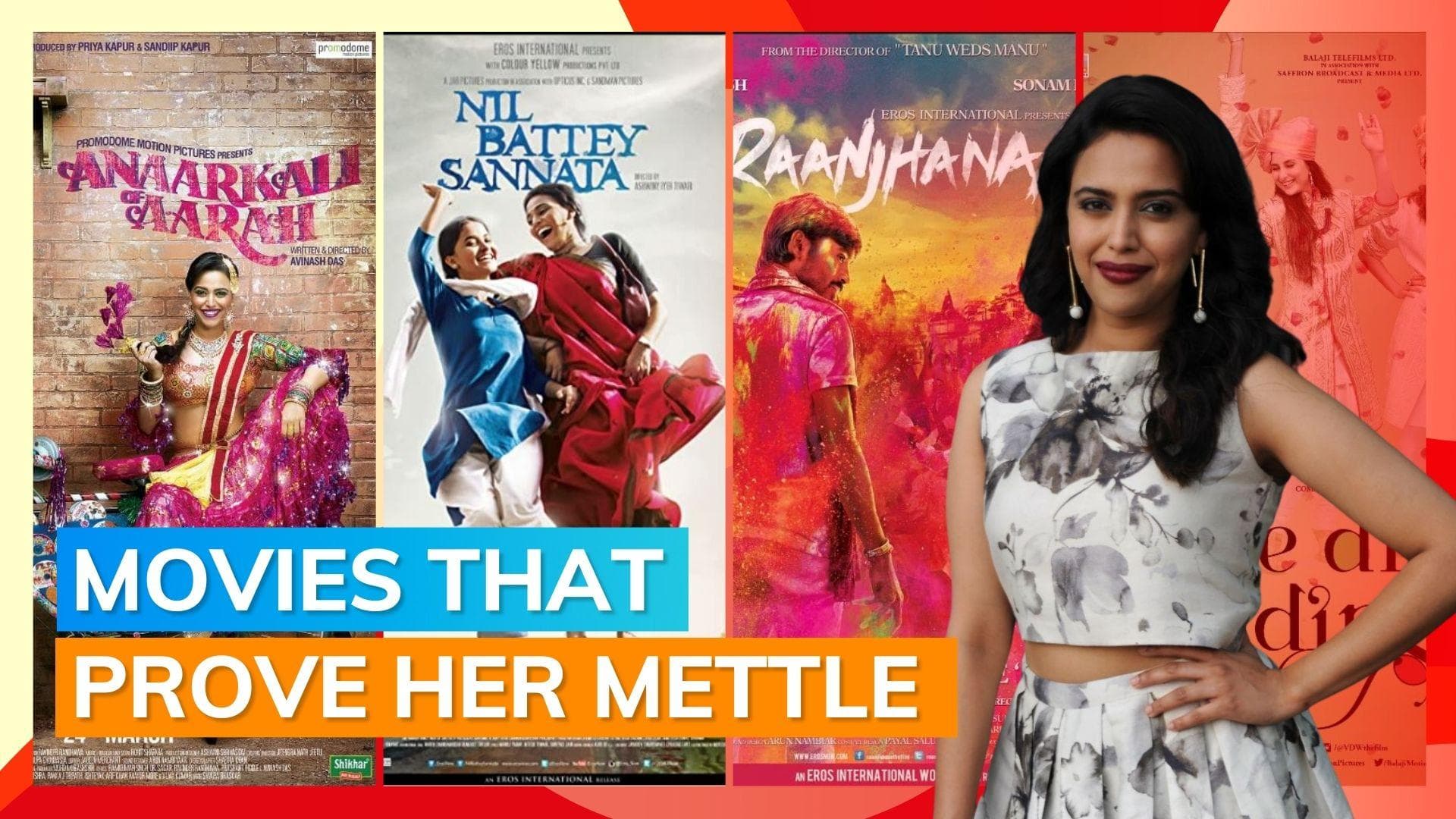 From ‘Anaarkali Of Aaraah’ to ‘Veere Di Wedding’: A look at Swara Bhasker’s best performances