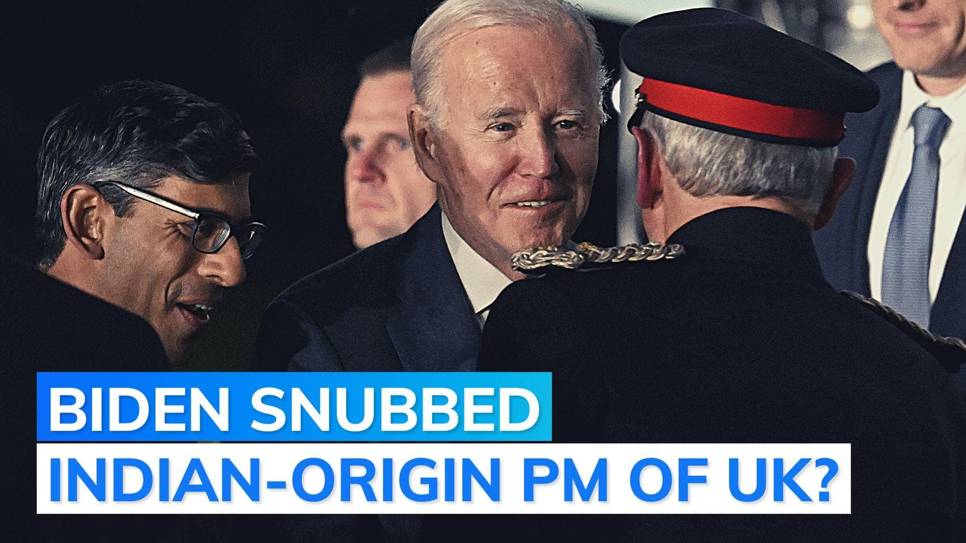 Watch: Biden pushes Rishi Sunak aside to shake hands with officer? Video goes viral
