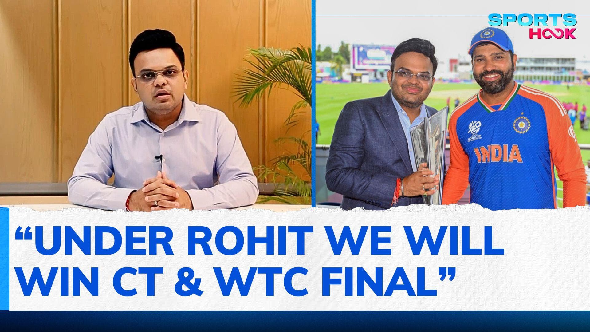 Under the captaincy of Rohit Sharma, we will win WTC Final and Champions Trophy: Jay  Shah