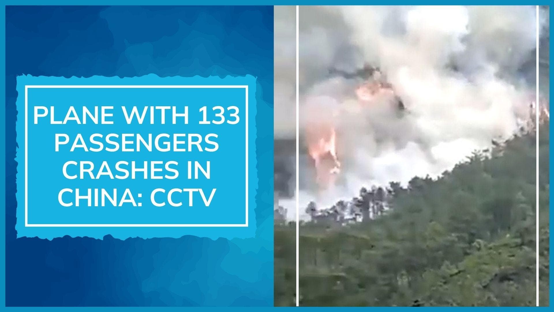 Plane with over 130 people on board crashes in China: CCTV