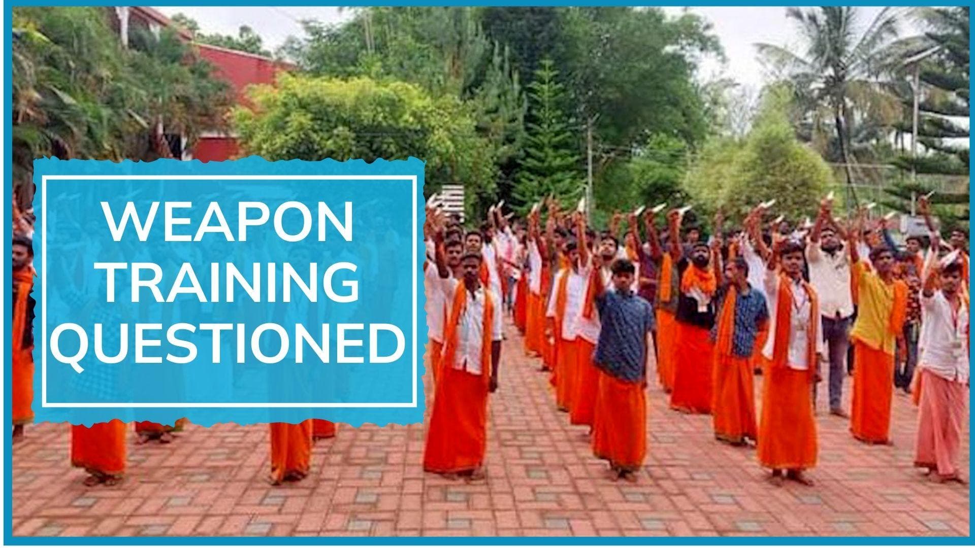 On Camera | Bajrang Dal activist train with air guns in Karnataka