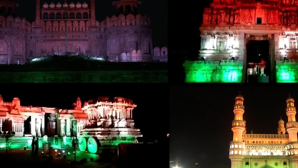 Covid-19 Vaccination: টিকাকরণে নজিরবিহীন সাফল্য, লাল কেল্লা-সহ ১০০ সৌধ সাজল আলোয়