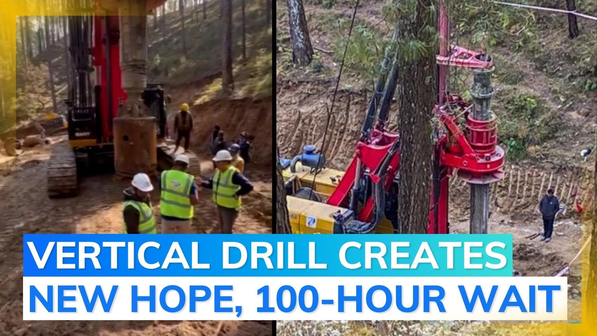 Uttarkashi tunnel rescue: vertical drilling begins, to take 100 hours to reach to trapped