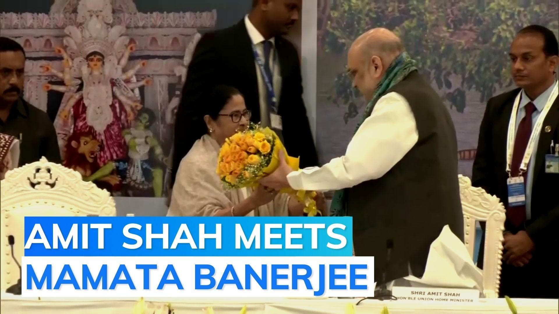 Amit Shah meets Mamata Banerjee one-on-one on the sidelines of key security meet