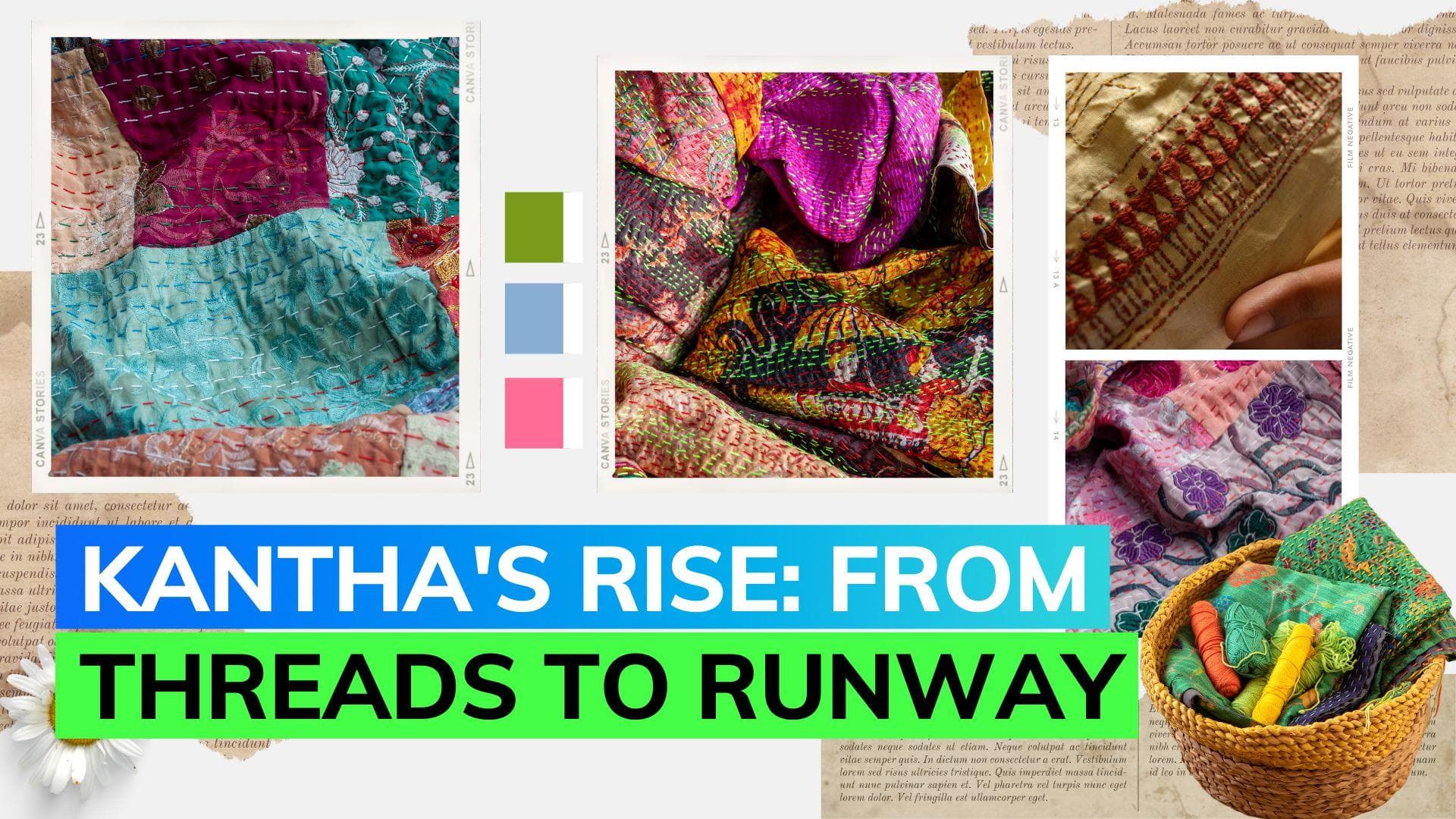 Kantha stitch: How Bengal's household embroidery technique became a fashion sensation