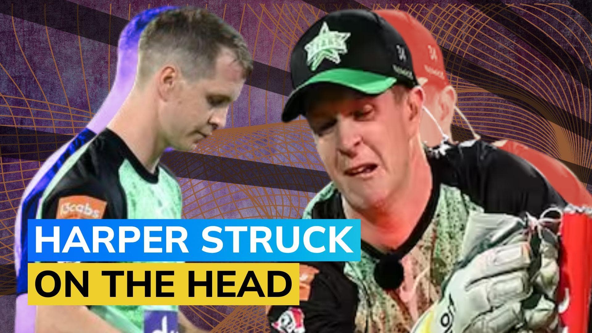 Melbourne Stars' Sam Harper hospitalized after head Injury during training