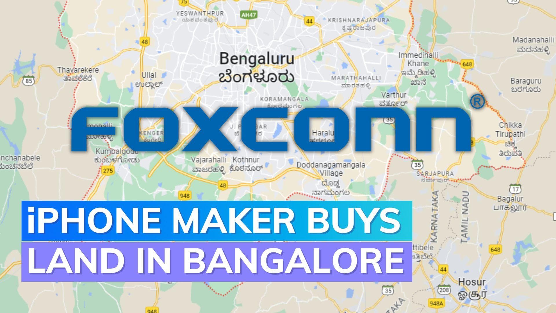 iPhone maker Foxconn buys huge site near Bengaluru