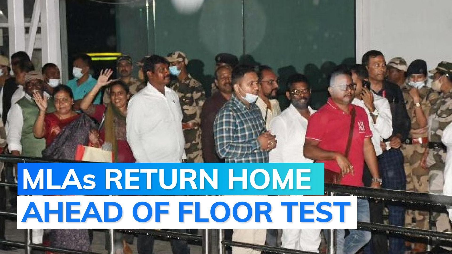 Jharkhand trust vote: ruling alliance MLAs camping in Raipur reach Ranchi