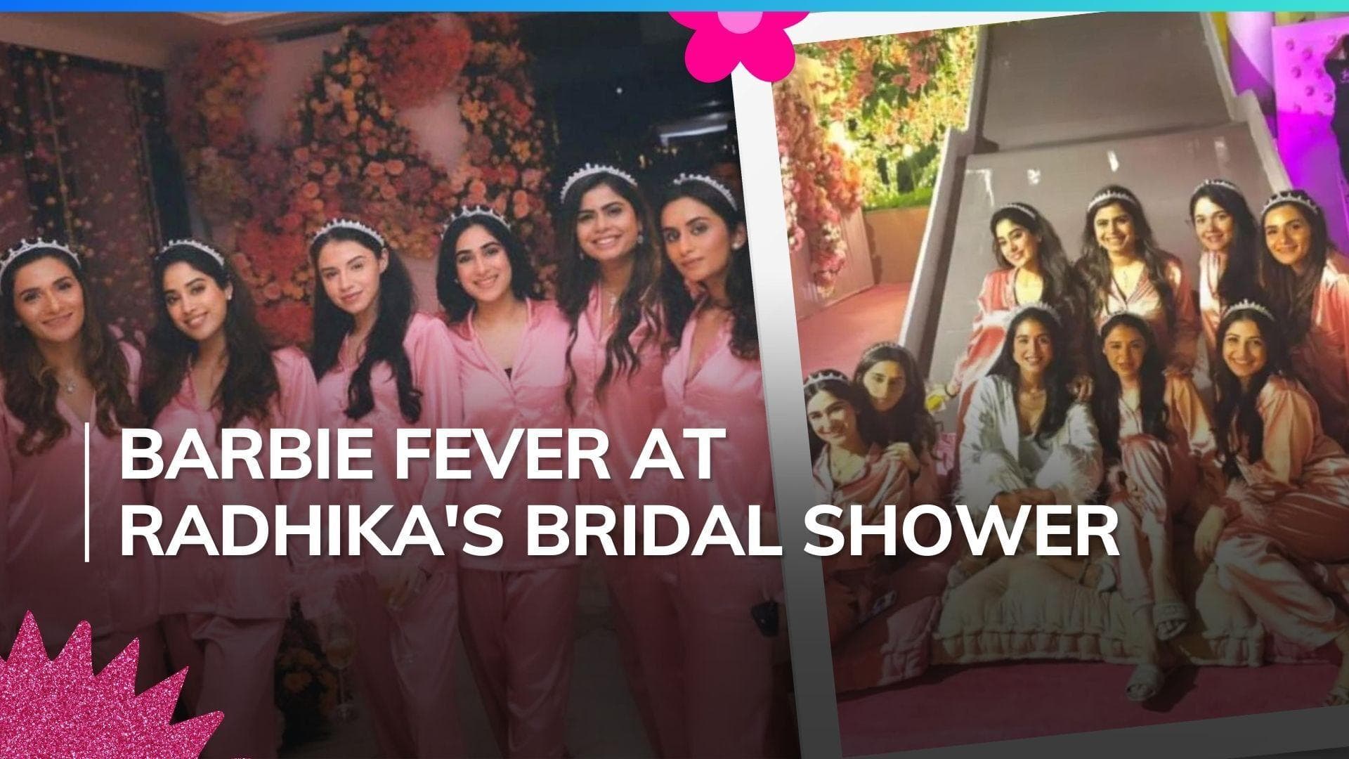 Radhika Merchant hosts fun pink-themed bachelorette party, BFF Janhvi Kapoor attends