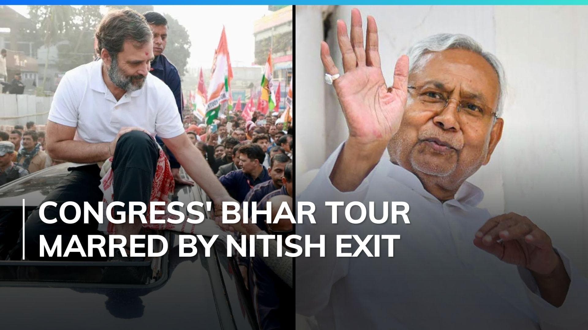 Rahul Gandhi's Bharat Jodo Nyay Yatra enters Bihar, day after Nitish Kumar's U-turn