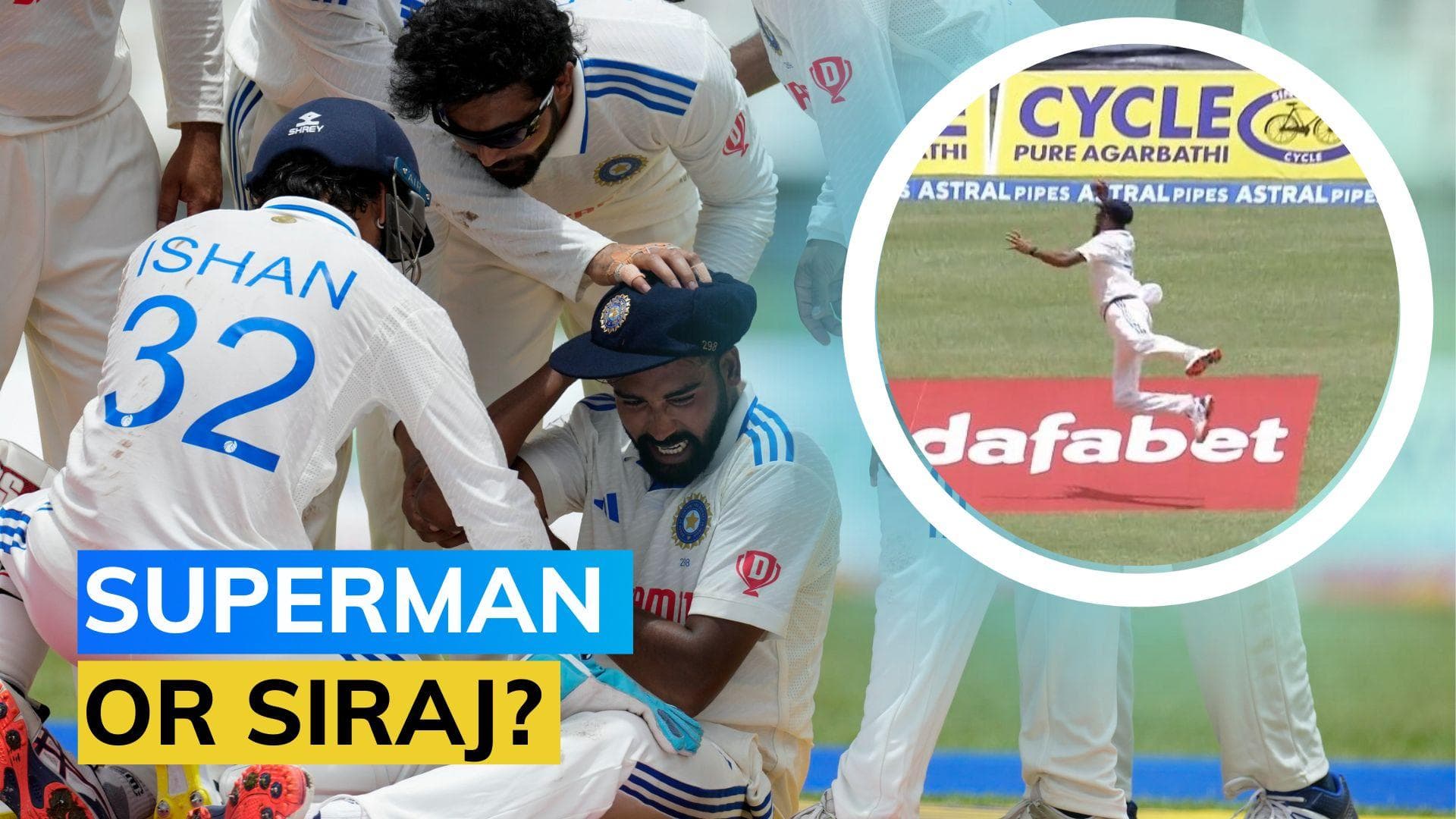 Watch: Mohammad Siraj takes stunning catch to dismiss Jermaine Blackwood | IND vs WI