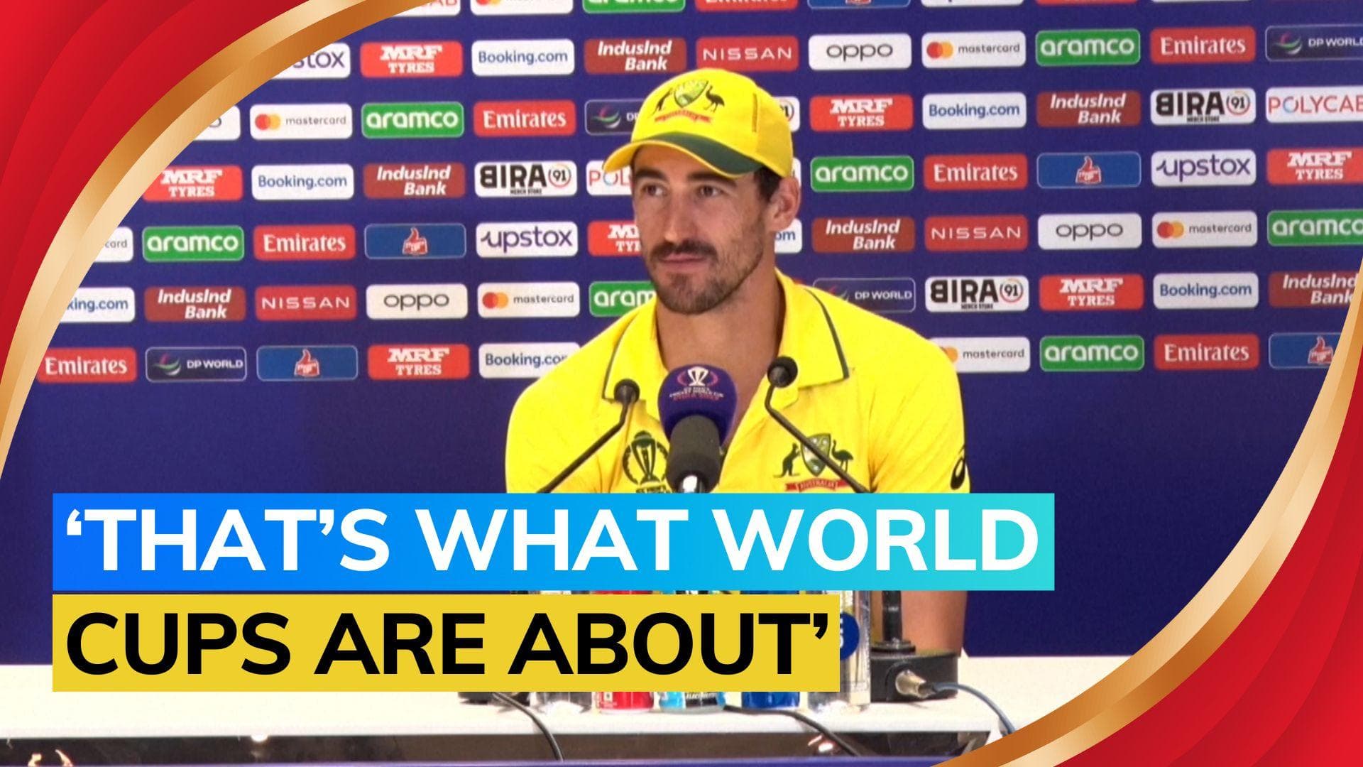Watch: 'Nice to squeeze past and make final' says Australia's Mitchell Starc | ICC Cricket World Cup