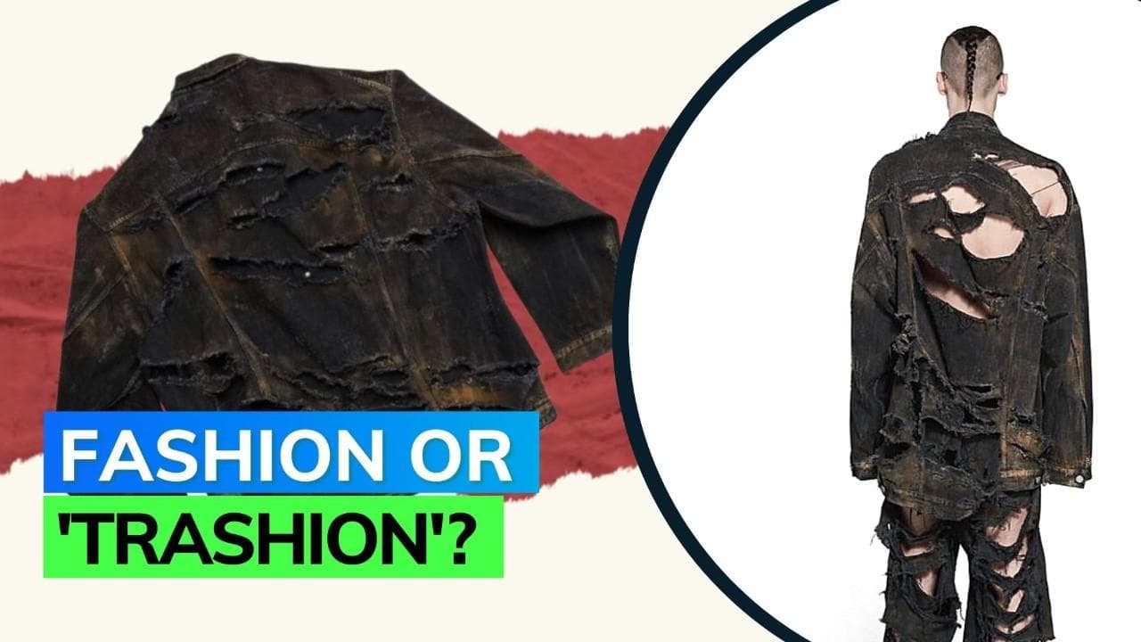 Balenciaga's dirty ripped outfit is being sold for more than $ 5000; receives backlash