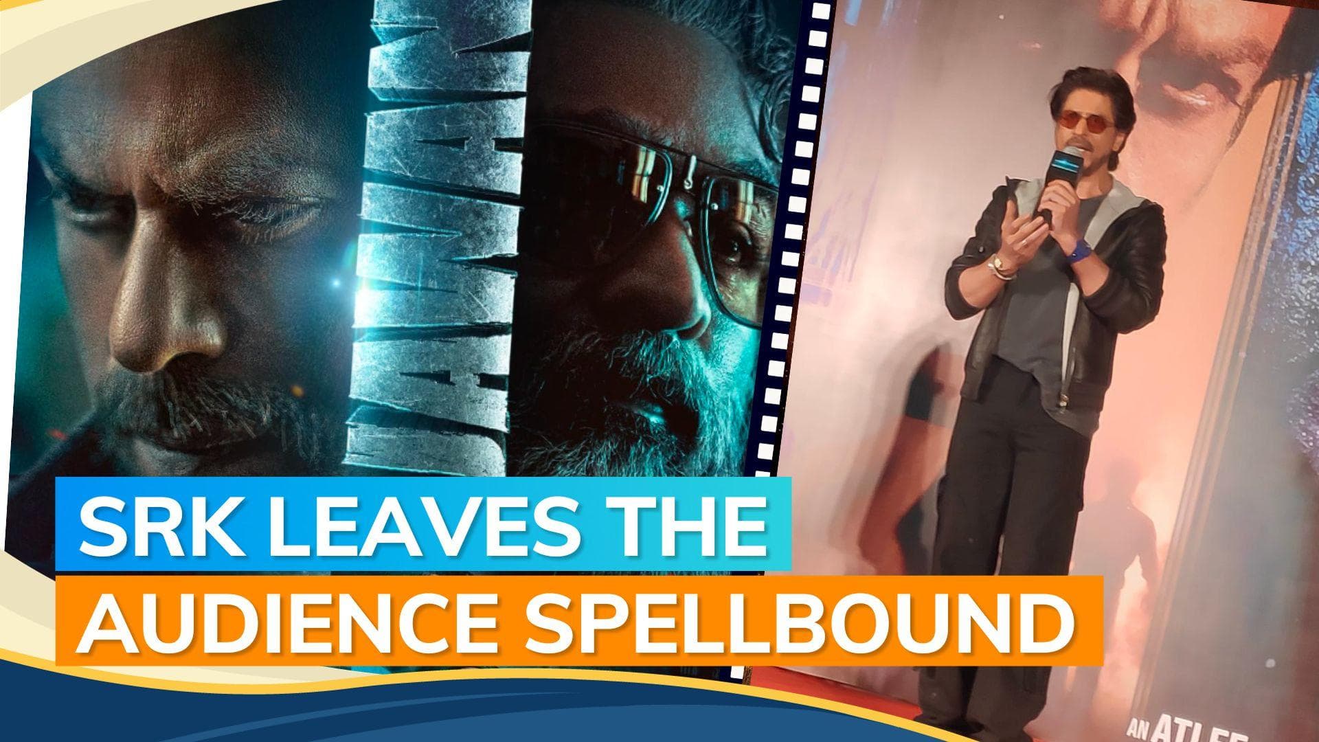 ‘Jawan’ special event: Shah Rukh Khan recites iconic dialogues; shares what film is actually about