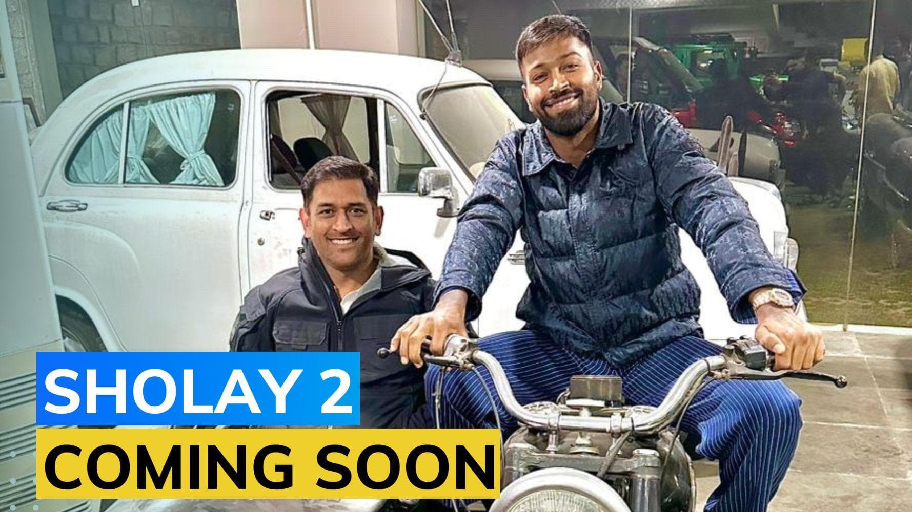 Jai-Veeru in the frame! Hardik Pandya & MS Dhoni pose ahead of Ranchi T20