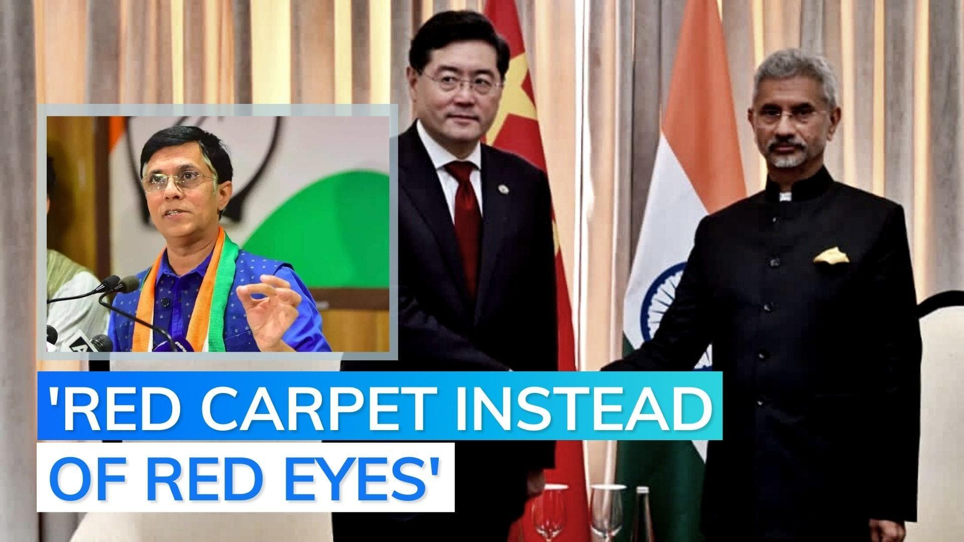 Red carpet rolled out for Chinese FM instead of being shown 'red eyes': Congress
